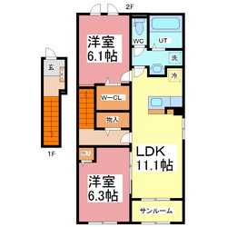 ヴァンヴェール丸岡　CSの物件間取画像